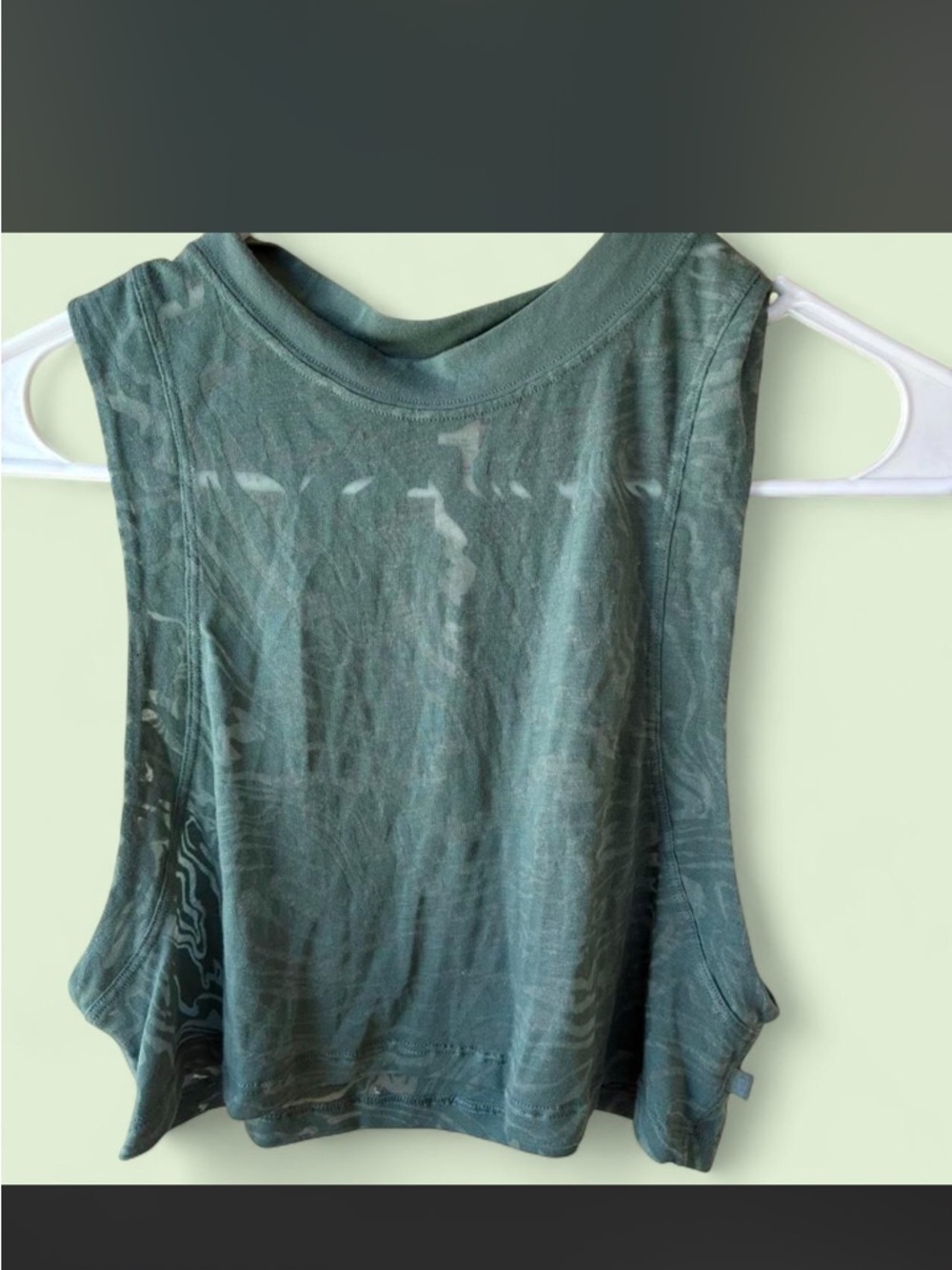 lululemon athletica Washed Teal Muscle Tank